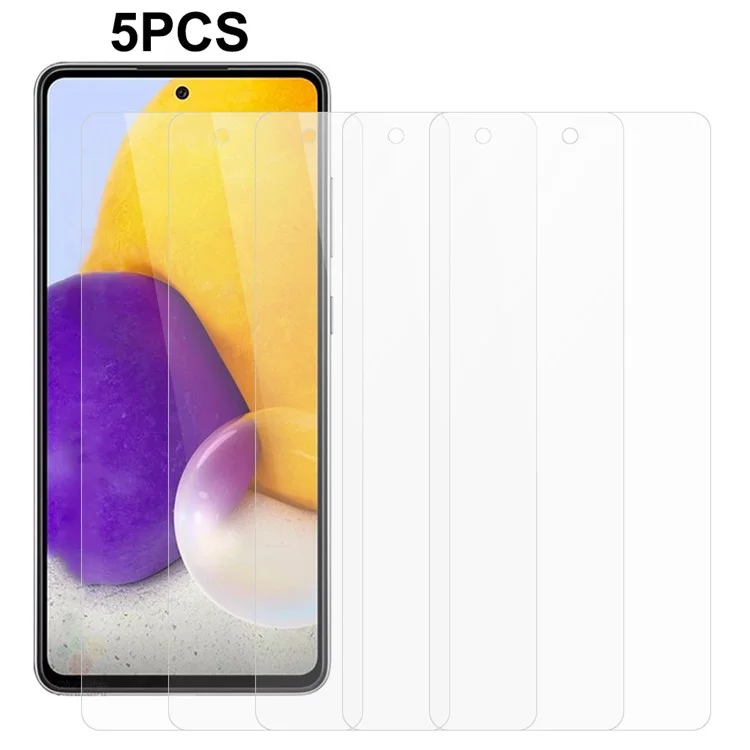 5PCS Para Samsung Galaxy A72 5G / 4G Protetor de Tela de Vidro Temperado 0.3mm 2.5D Filme de Tela de Telefone