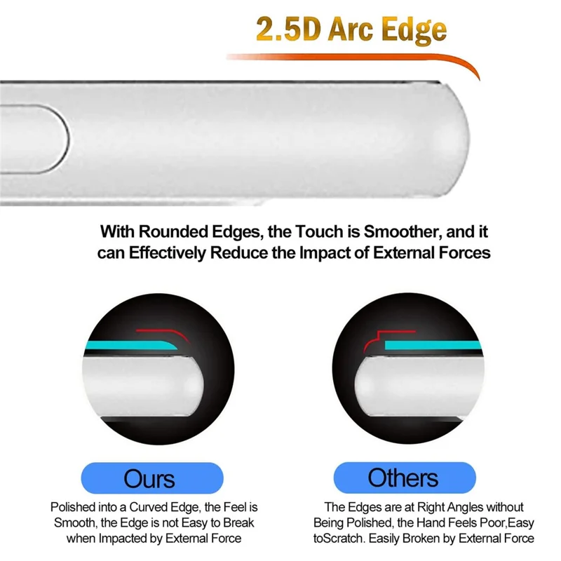 For Samsung Galaxy S23 Anti-fingerprint 2.5D Arc Edge Tempered Glass Screen Protector + Black Edge Camera Lens Film