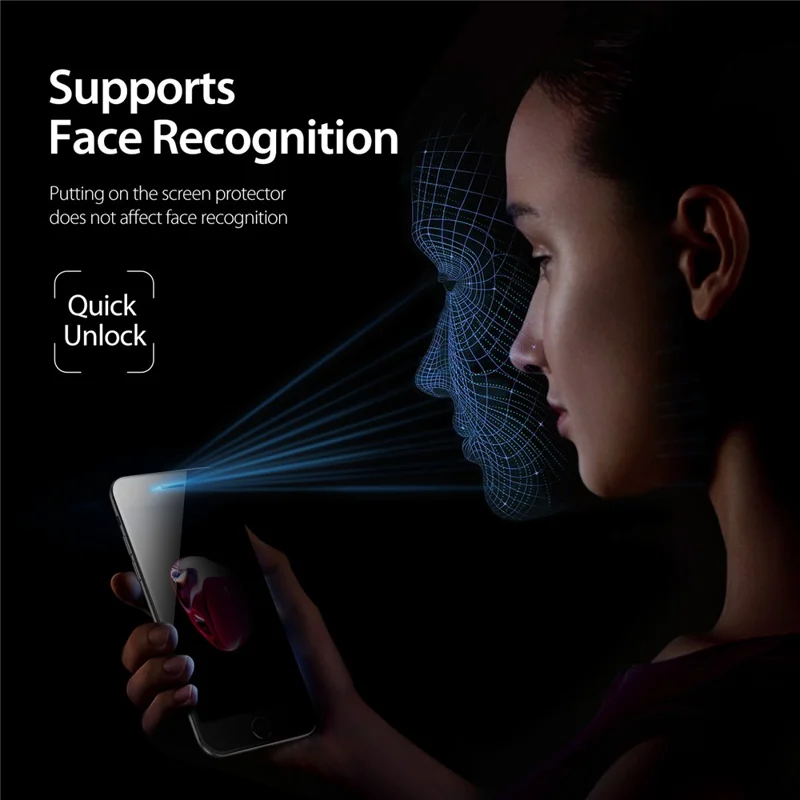 DUX DUCIS For iPhone 7 Plus 5.5 inch / 8 Plus 5.5 inch Anti Spy Full Screen Protector 2.5D Flat Screen Full Glue High Aluminium-silicon Glass Film