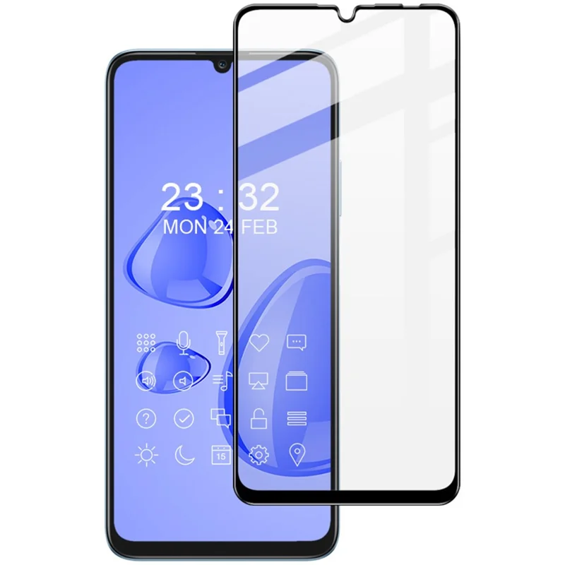 IMAK Pro+ Series for Honor X7a 4G Tempered Glass Screen Protector Anti-Dust 9H Hardness HD Full Screen Film