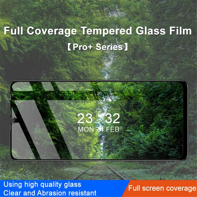 IMAK Pro+ Series for Honor X7a 4G Tempered Glass Screen Protector Anti-Dust 9H Hardness HD Full Screen Film
