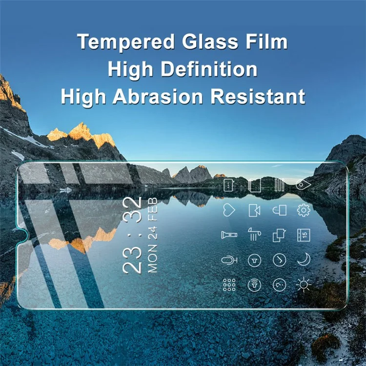 IMAK H Series Tempered Glass Screen Film for Honor X7a 4G Scratch-Proof Ultra Clear Phone Screen Protector