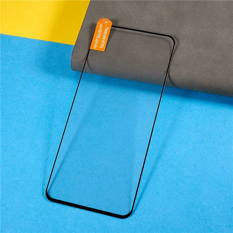 For Xiaomi Redmi Note 12 Turbo / Poco F5 5G Silk Printing Tempered Glass Film Black Edge Full Glue Phone Full Screen Protector