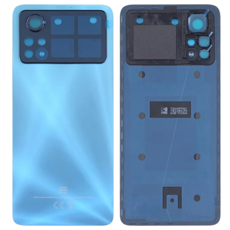 Para Xiaomi Poco X4 Pro 5G OEM Capa Traseira do Telefone Peça de Reposição (sem Lente) - Azul