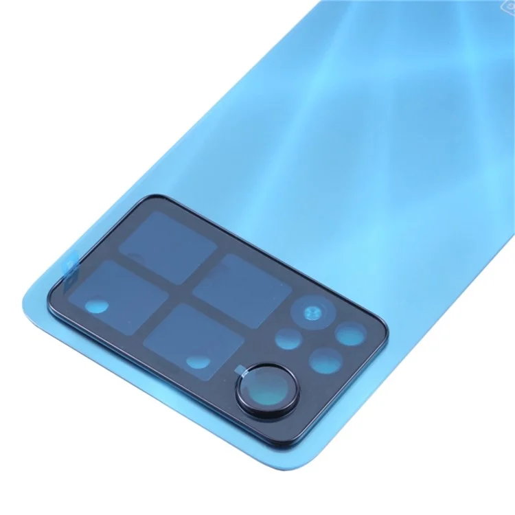 Para Xiaomi Poco X4 Pro 5G OEM Capa Traseira do Telefone Peça de Reposição (sem Lente) - Azul