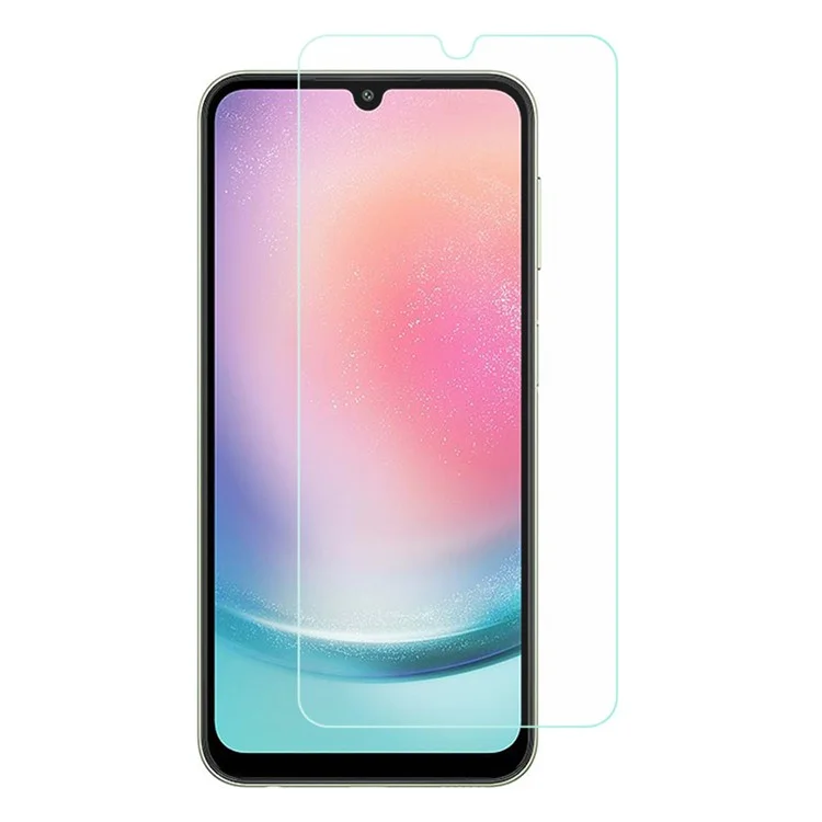 AMORUS Per Samsung Galaxy A24 4G (162,1 x 77,6 x 8,3 mm) Film in vetro ad alta durezza in alluminio-silicio 9H 2.5D Arc Edge Screen Protector