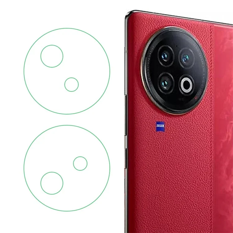 2 pezzi / set per Xiaomi Mix Fold 2 5G Super Clear Tempered Glass Phone Rear Lens Film con bordo 3D Arc