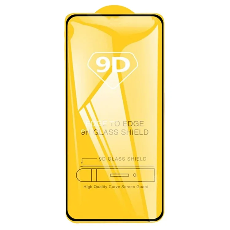 Para Realme C55 4G Phone Protetor de Tela de Tela Cheia Adesivo Lateral Impressão em Seda Película de Vidro Temperado 9D