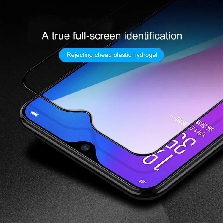 Para Realme C55 4G Phone Protetor de Tela de Tela Cheia Adesivo Lateral Impressão em Seda Película de Vidro Temperado 9D