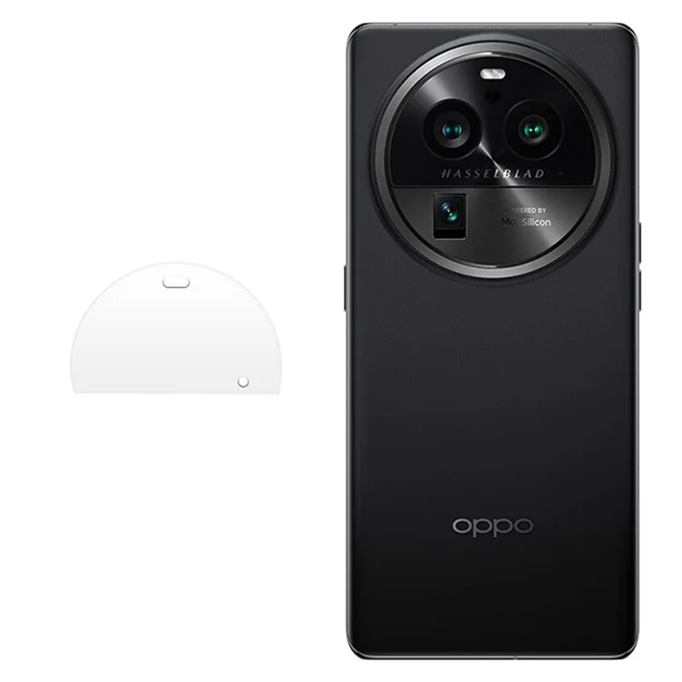 RURIHAI Pour Oppo Find X6 Pro 3D Protecteur d'objectif de caméra de téléphone Verre de haute qualité en aluminium et silicium