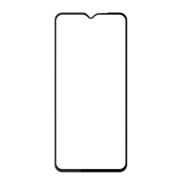 Amorus Für Xiaomi Poco C55 4G Temperierter Glas Seidendruck Phone Screen Protector Vollbedeckung Voller Kleberfilm - Schwarz