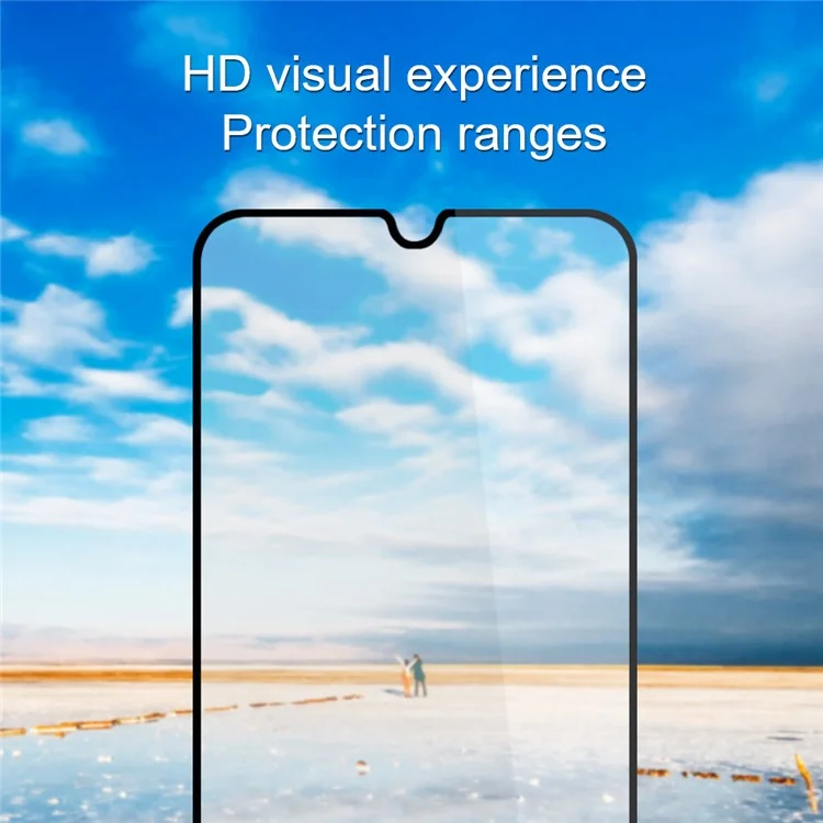 AMORUS 2Pcs For vivo V27e 4G Phone Full Screen Protector Silk Printing Full Glue Tempered Glass Film - Black