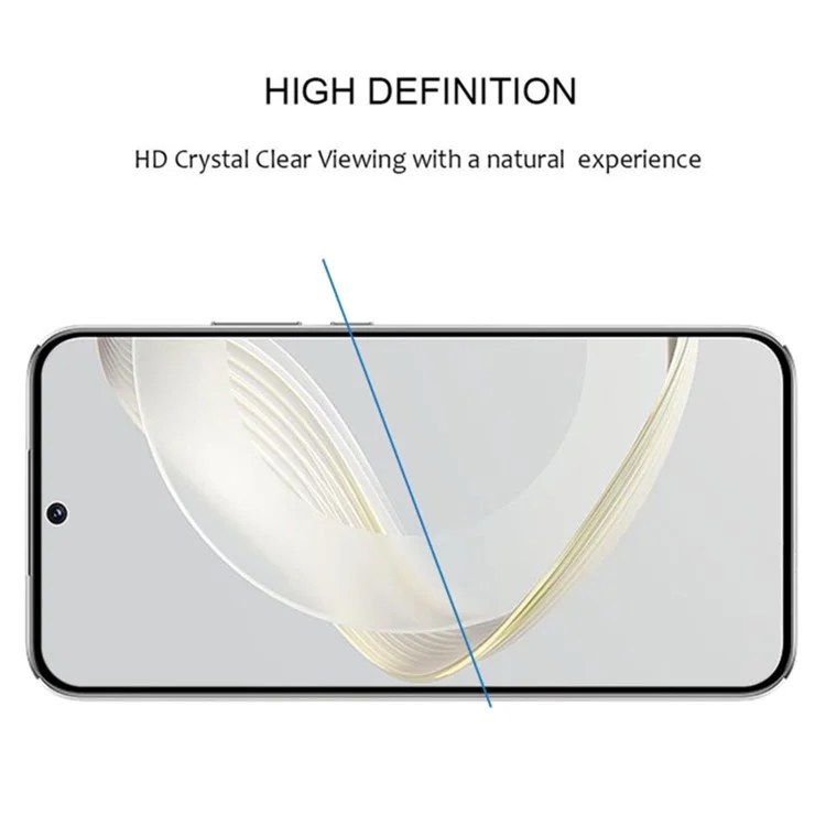 Para Huawei nova 11 / nova 12s 4G / nova 12 Lite 4G Protector de pantalla de teléfono Silk Printing Full Glue Tempered Glass Full Cover Film