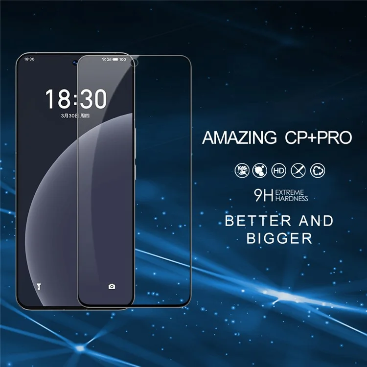 NILLKIN CP+PRO for Meizu 20 Pro AGC Glass Phone Full Screen Protector Anti-explosion Ultra Clear Film