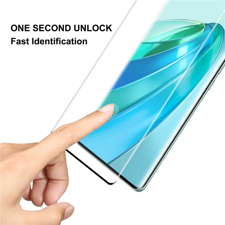 ENKAY HAT PRINCE Para Honor X9a 5G / X40 5G / Magic5 Lite 5G Protector de pantalla de vidrio templado 3D curvo de toda la pantalla con pegamento lateral