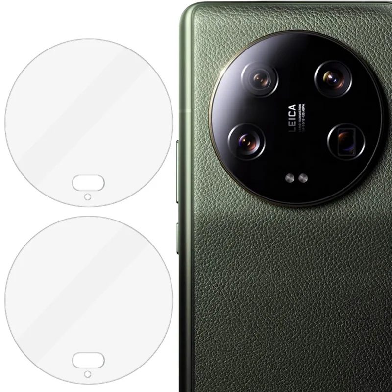IMAK Set da 2 pezzi / Pellicola per obiettivo fotocamera per Xiaomi 13 Ultra, Protezione per obiettivo in vetro temperato resistente ai graffi e trasparente