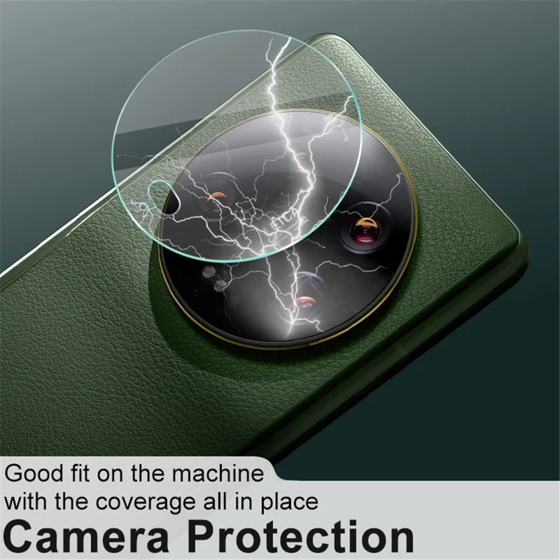 IMAK Set da 2 pezzi / Pellicola per obiettivo fotocamera per Xiaomi 13 Ultra, Protezione per obiettivo in vetro temperato resistente ai graffi e trasparente