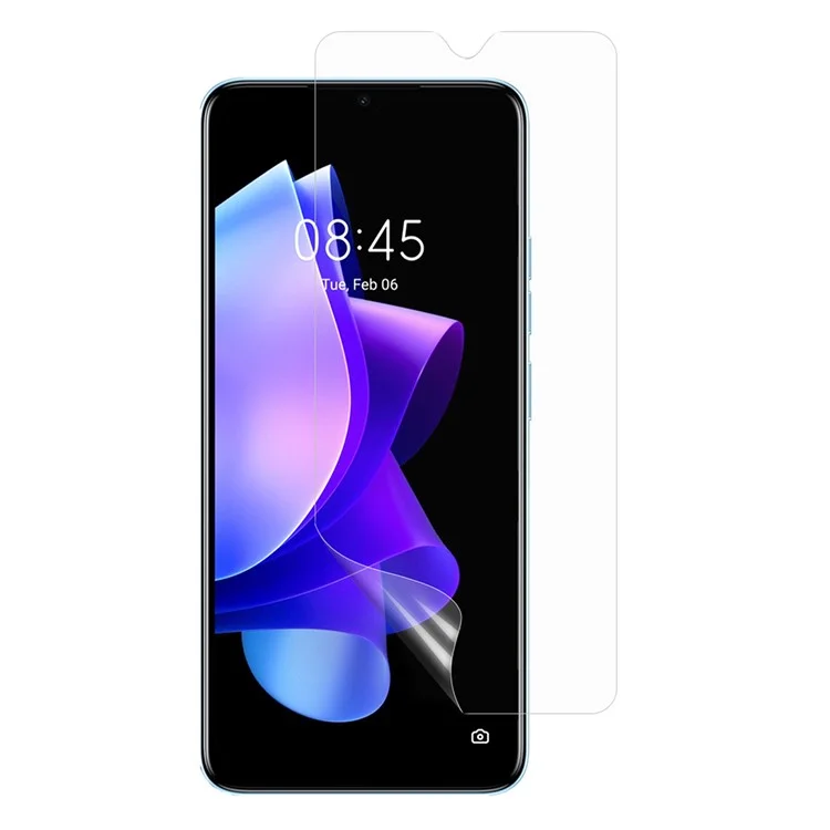 For TECNO Pop 7 Screen Protector Anti-Scratch Super Clear PET Cell Phone Screen Covering Film