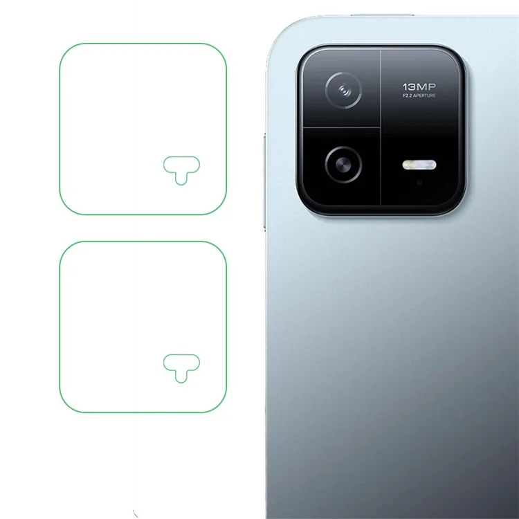 2Pcs / Set For Xiaomi Pad 6 / Pad 6 Pro Camera Lens Protector 2.5D Arc Edge Tempered Glass Anti-scratch HD Lens Film