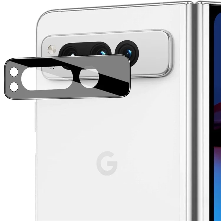IMAK pour Google Pixel Fold Protecteur d'objectif de caméra en verre trempé Anti-Rayures Film de protection de l'objectif (Version noire)