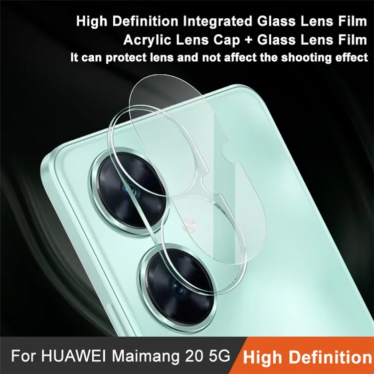 IMAK For Huawei Maimang 20 /  nova 11i Clear Camera Lens Film Integrated Tempered Glass Lens Protector + Acrylic Lens Cap