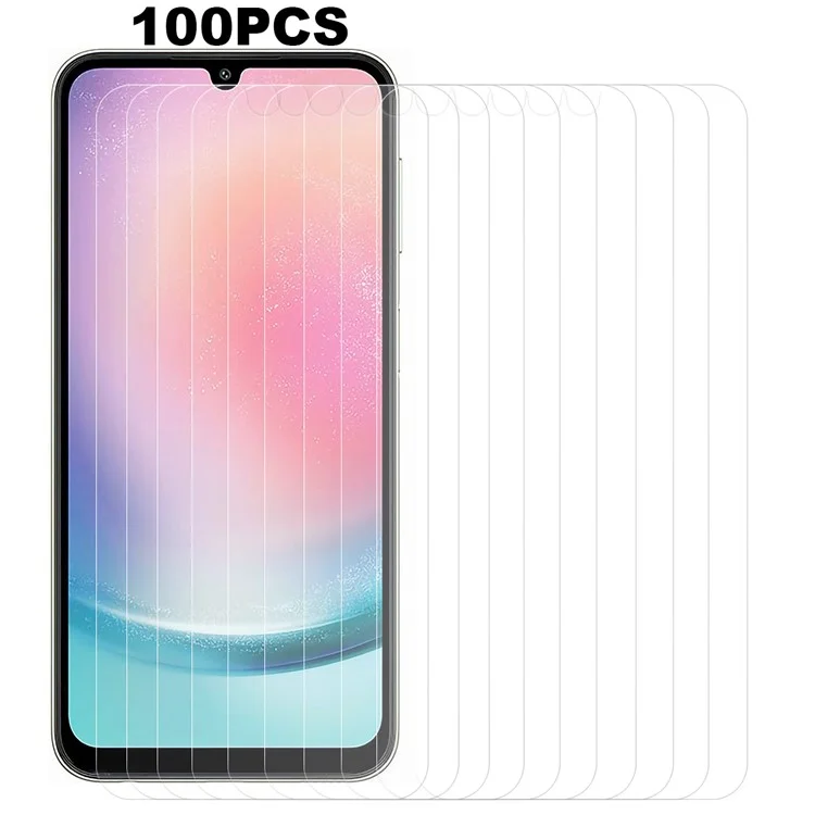 Acquista in Blocco 100 Pezzi per Samsung Galaxy A24 4G (162,1 x 77,6 x 8,3 mm) Pellicola Protettiva per Schermo in Vetro Temperato Anti-Graffio