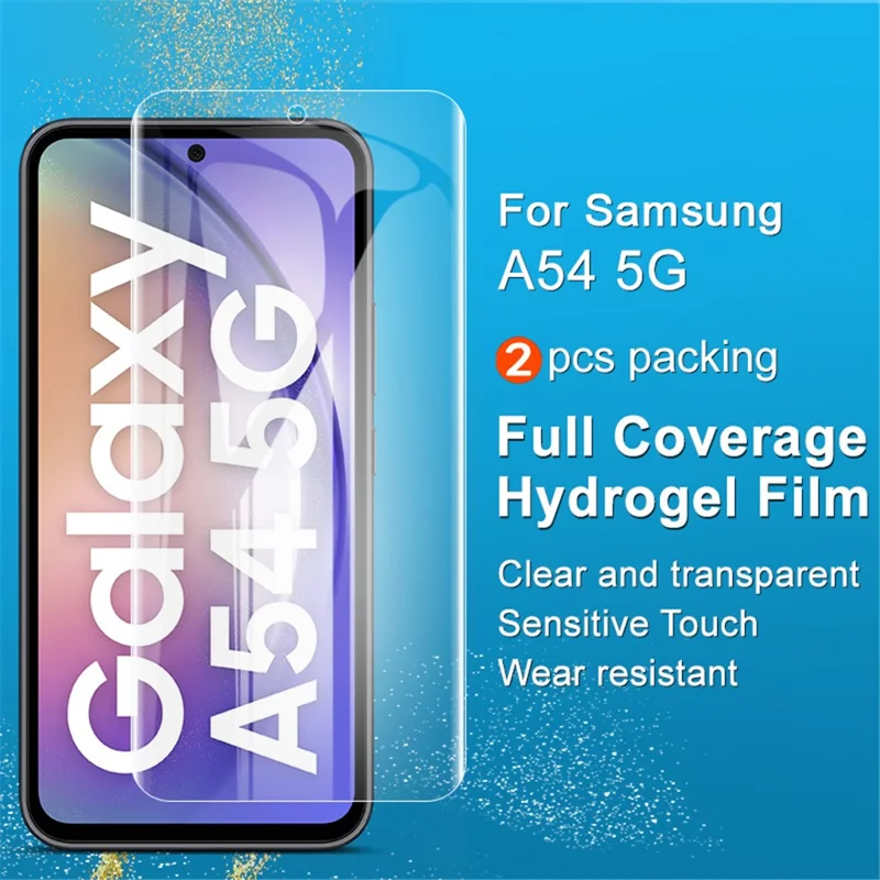 IMAK 2Pcs / Set Hydrogel Film III for Samsung Galaxy A54 5G TPU Screen Film Clear Full Screen Protector