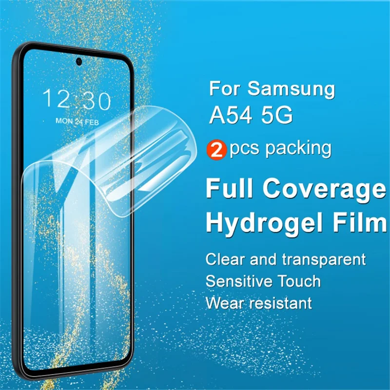 IMAK 2Pcs / Set Hydrogel Film III for Samsung Galaxy A54 5G TPU Screen Film Clear Full Screen Protector