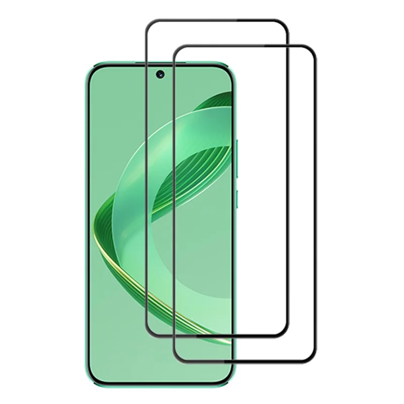 AMORUS 2 Unidades para Huawei nova 14 5G / 13 5G / 11 / nova 12s 4G / nova 12 Lite 4G Película de Vidro Temperado com Cola Total, Proteção Total com Impressão em Seda