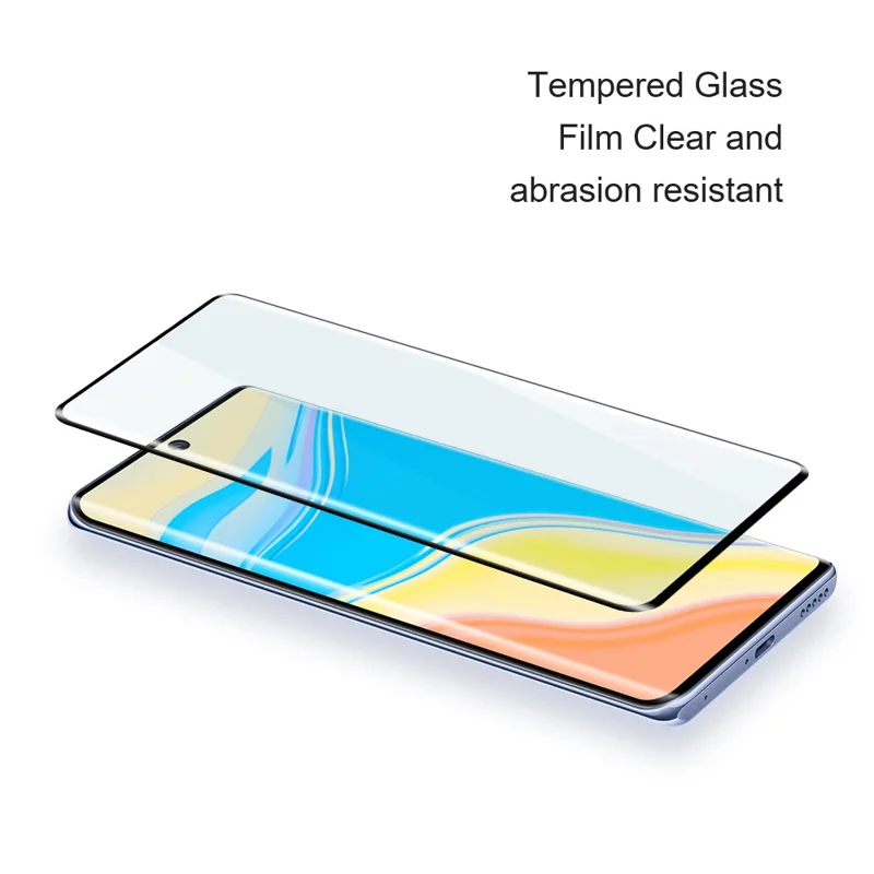 AMORUS 2 Unidades para Huawei nova 14 5G / 13 5G / 11 / nova 12s 4G / nova 12 Lite 4G Película de Vidro Temperado com Cola Total, Proteção Total com Impressão em Seda