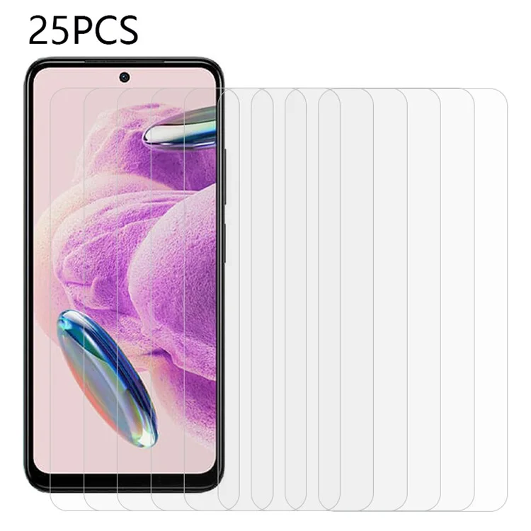 Compra em Massa 25 Peças para Xiaomi Redmi Note 12S 4G Super Filme de Vidro Temperado Transparente Anti-Arranhões Protetor de Tela de Telefone