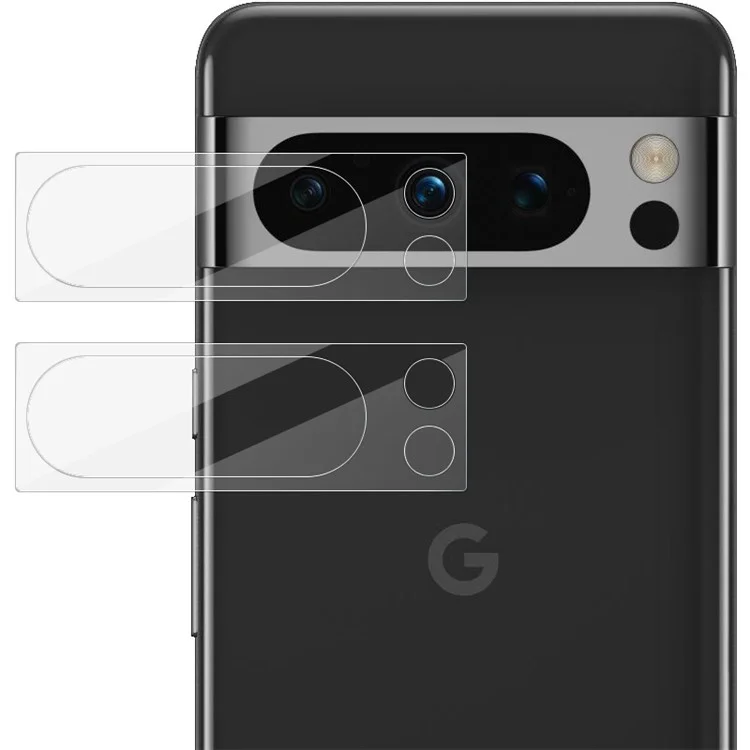 IMAK 2Pcs  /  Set Camera Lens Protector for Google Pixel 8 Pro HD Clear Tempered Glass Phone Lens Film