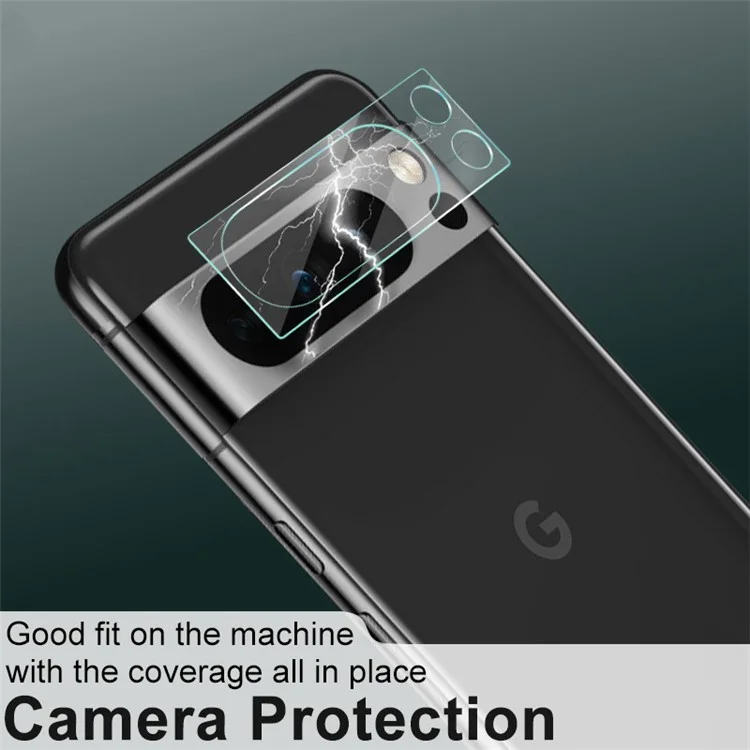 IMAK 2Pcs  /  Set Camera Lens Protector for Google Pixel 8 Pro HD Clear Tempered Glass Phone Lens Film