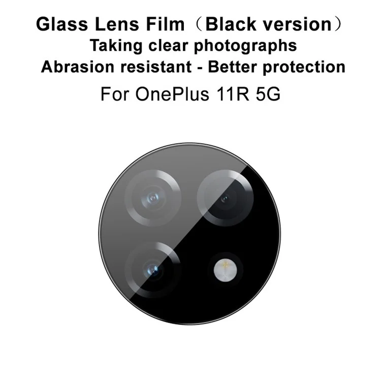 IMAK Lens Film for OnePlus Ace 2 5G / 11R 5G Tempered Glass Camera Lens Protector (Black Version)