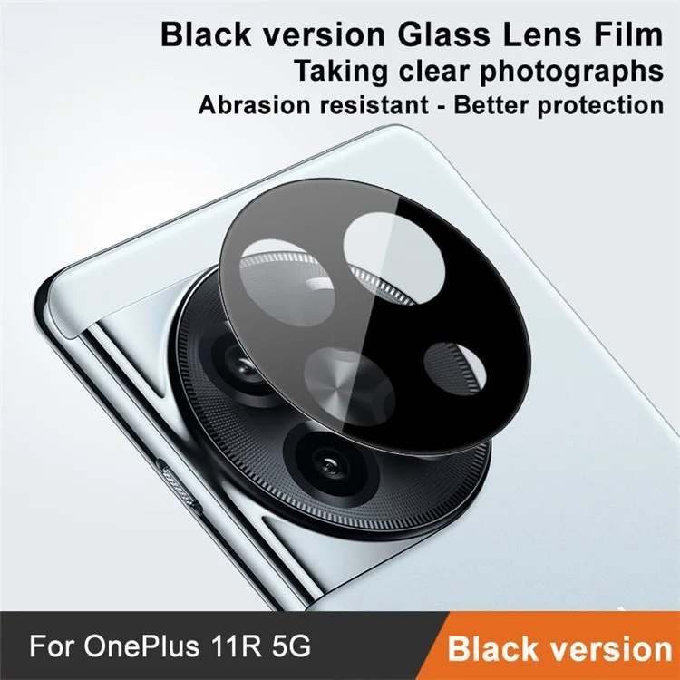 IMAK Lens Film for OnePlus Ace 2 5G / 11R 5G Tempered Glass Camera Lens Protector (Black Version)