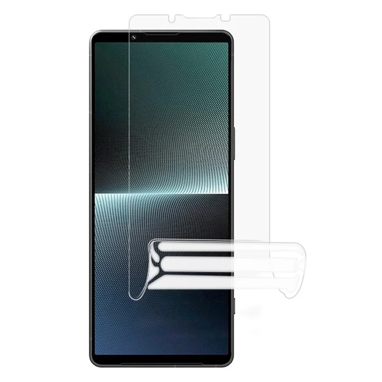 HD Clear Full Screen Protector for Sony Xperia 1 V , Ultra Clear Anti-glare Soft TPU Phone Screen Film