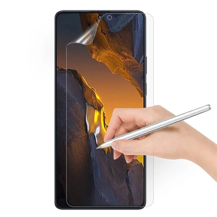 For Xiaomi Poco F5 5G / Redmi Note 12 Turbo Paper-like Screen Protector Paper-feel HD Clear Soft PET Film
