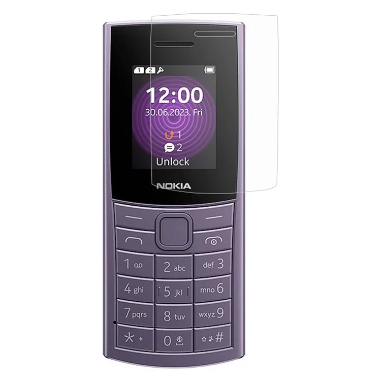 For Nokia 110 4G (2023) Soft PET Phone Screen Protector Scratch-resistant Ultra Clear Screen Film