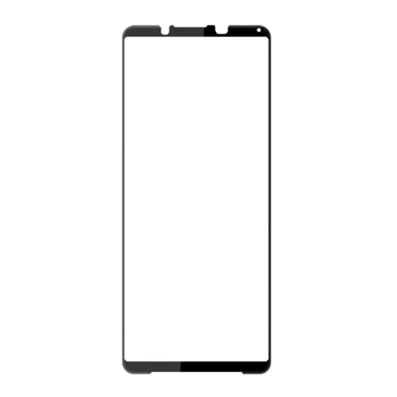 AMORUS Phone Screen Protector for Sony Xperia 1 V Full Glue Silk Printing Tempered Glass Full Cover Film - Black