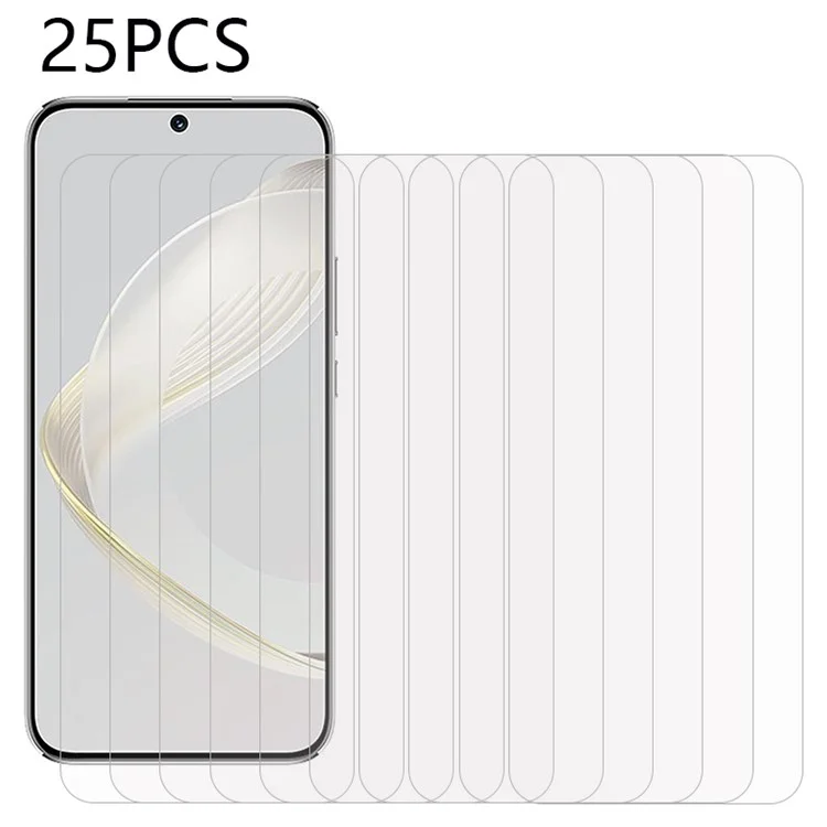 Achat en vrac de 25 pièces pour Huawei nova 11 / nova 12s 4G / nova 12 Lite 4G Película de vidrio templado ultra clara antiarañazos Protector de pantalla de teléfono