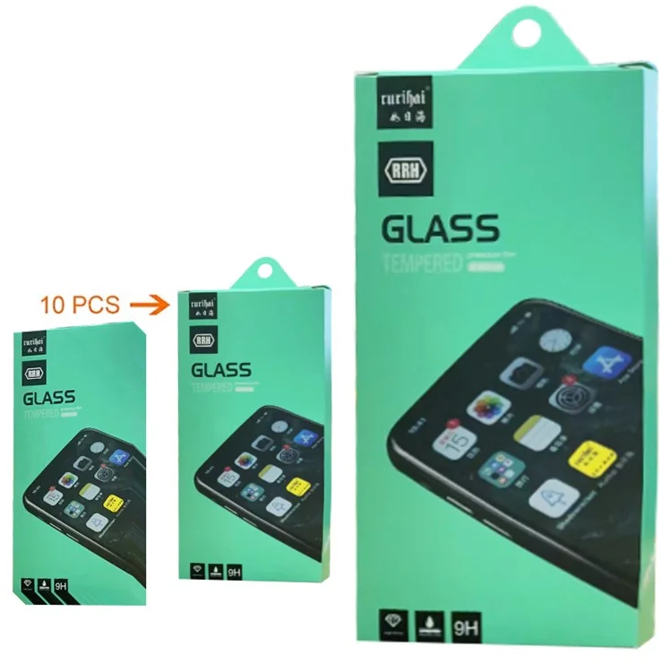 RURIHAI 10Pcs Secondary Hardening Screen Protector für vivo Y78 5G, Hochwertige Aluminium-Silizium-Glasfolie 2.5D 0.26mm