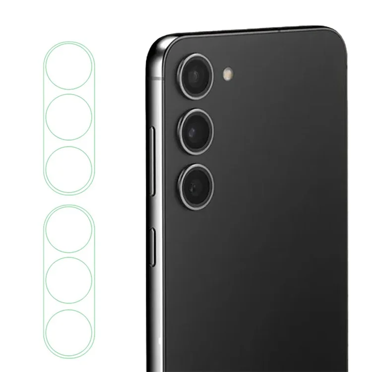 2Pcs Protetor de Lente de Câmera de Vidro Temperado para Samsung Galaxy Z Fold5 5G, Película Protetora de Lente Traseira do Telefone 3D Arc Edge HD Clear