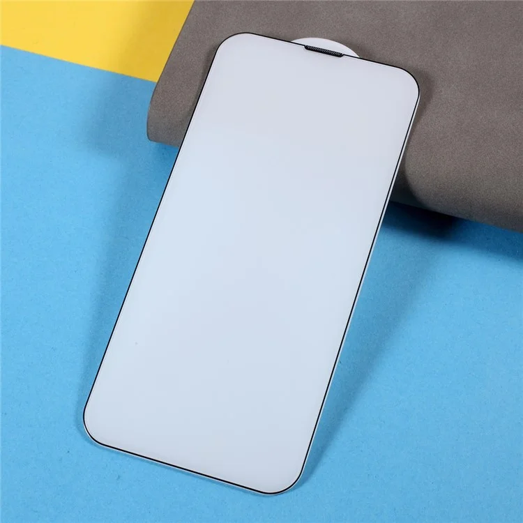 For iPhone 15 Plus Full Coverage Screen Protector Dust-proof High Aluminium-silicon Glass Silk Printing Film
