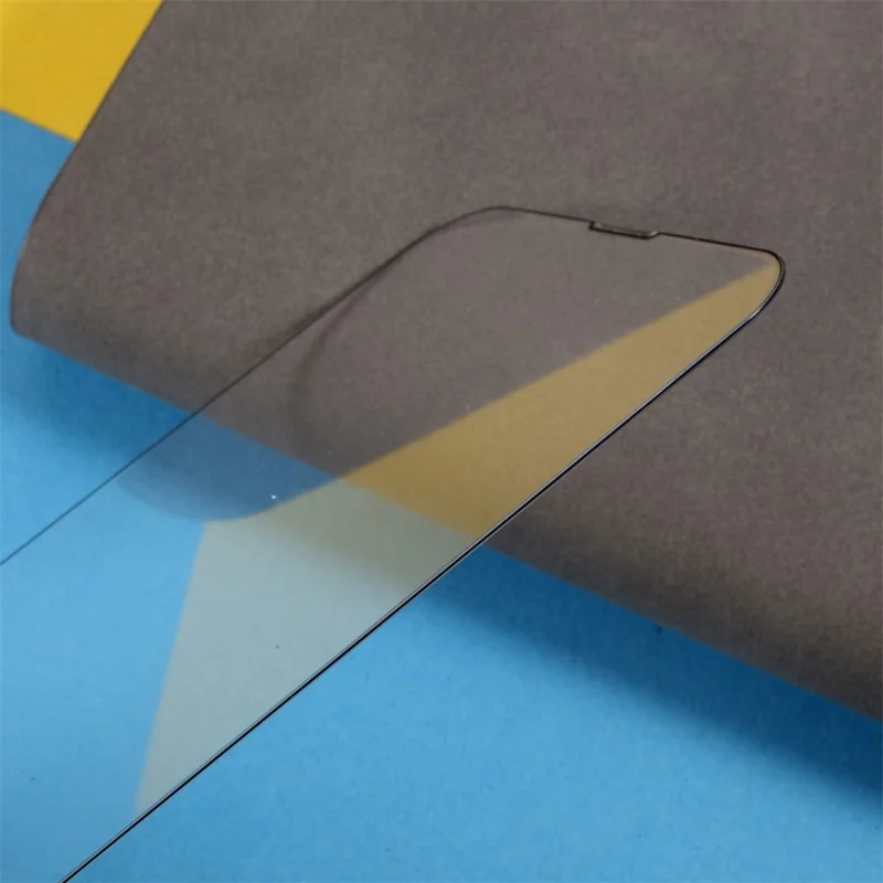 Pour iPhone 15 Haute Film de Verre Aluminium-silicium Sérigraphie Anti-Poussière Protecteur d'Écran Plein Écran