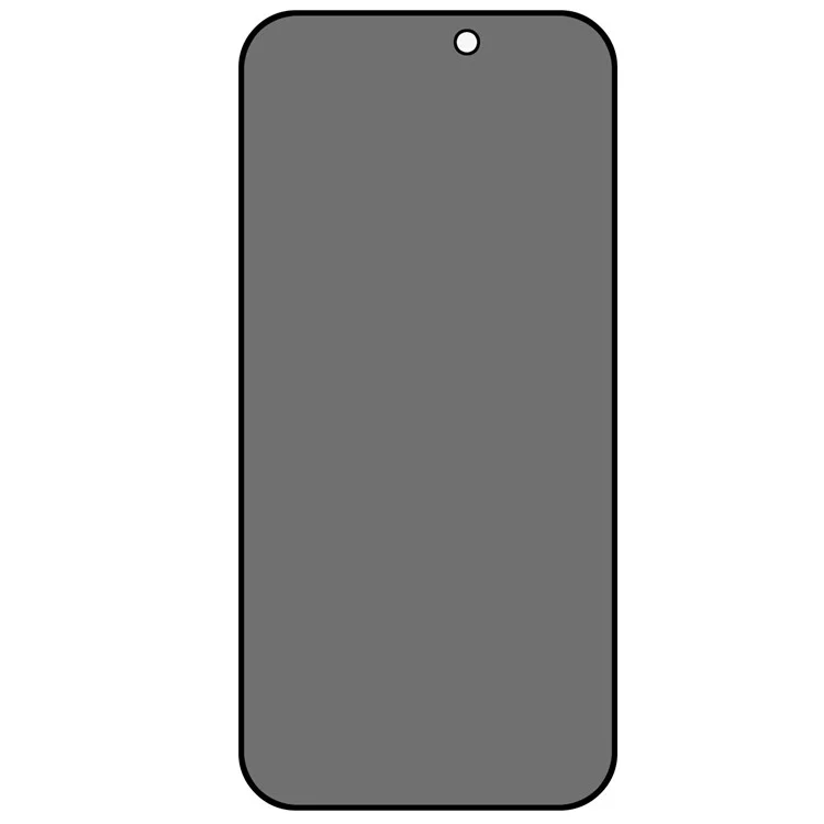 Per iPhone 15 Plus Silk Printing Anti-Spy Screen Protector Full Coverage Side Glue Tempered Glass Screen Film