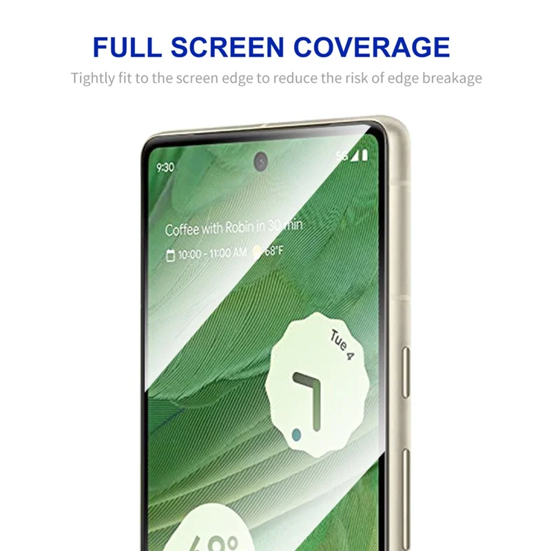 ENKAY HAT PRINCE 9H 0.26mm Screen Protector for Google Pixel 7a , Silk Printing 2.5D High Aluminium-silicon Glass Film