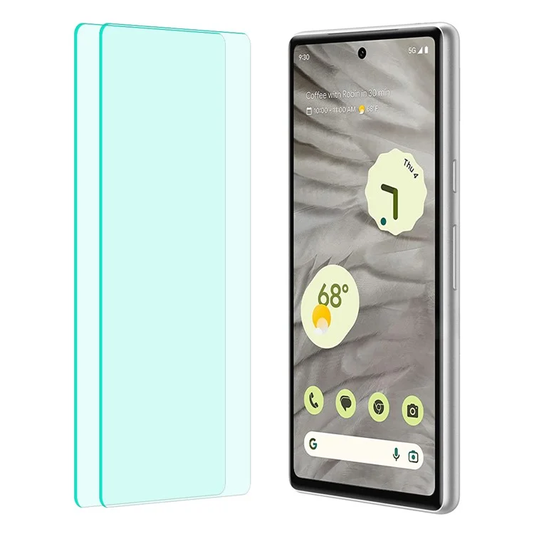 ENKAY HAT PRINCE 2PCS per Google Pixel 7a 0,26 mm 9H 2,5D Pellicola protettiva in vetro ad alta resistenza in alluminio-silicio 