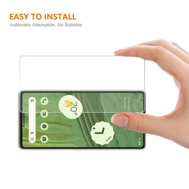 ENKAY HAT PRINCE 2PCS per Google Pixel 7a 0,26 mm 9H 2,5D Pellicola protettiva in vetro ad alta resistenza in alluminio-silicio 
