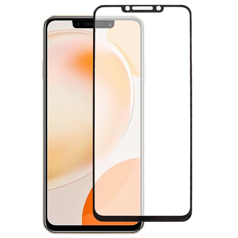 Для Huawei nova Y91 4G Silk Printing Screen Protector HD Clarity Full Cover Full Glue Tempered Glass Film