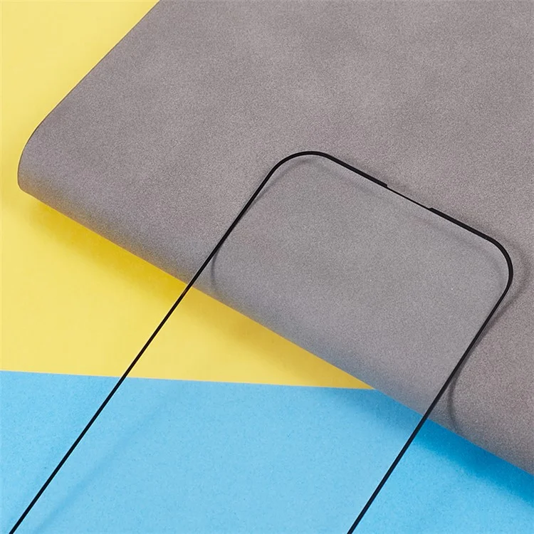 Protector de pantalla de vidrio templado para iPhone 15 Pro, cobertura completa, transparente, adhesivo lateral, película 9D